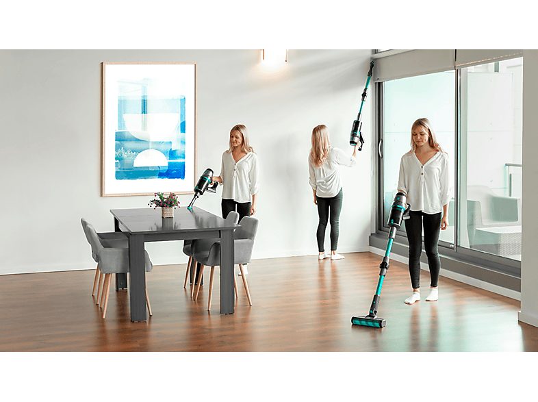 Aspirador escoba - Cecotec Conga Rockstar 1700 Titanium ErgoWet, 680 W, 75 min, Negro — foto 6