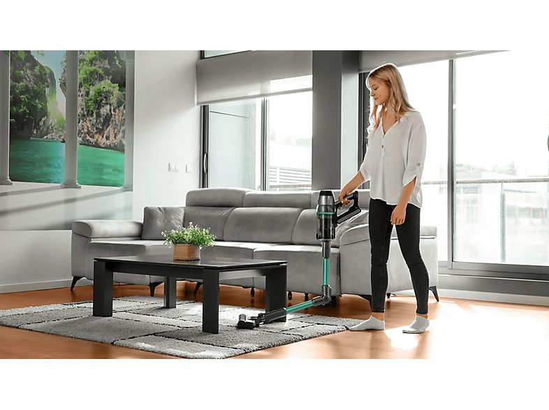 Aspirador escoba - Cecotec Conga Rockstar 1700 Titanium ErgoWet, 680 W, 75 min, Negro — foto 7