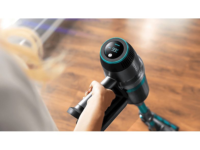 Aspirador escoba - Cecotec Conga Rockstar 1700 Titanium ErgoWet, 680 W, 75 min, Negro — foto 8