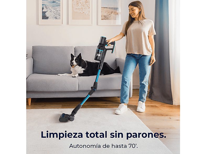 Aspirador escoba - CECOTEC Conga Rockstar 3500 Storm Pet Flex, 500 W, Potencia de succión 150 W, Depósito 500 ml, Autonomía 120 min, Multicolor — foto 5