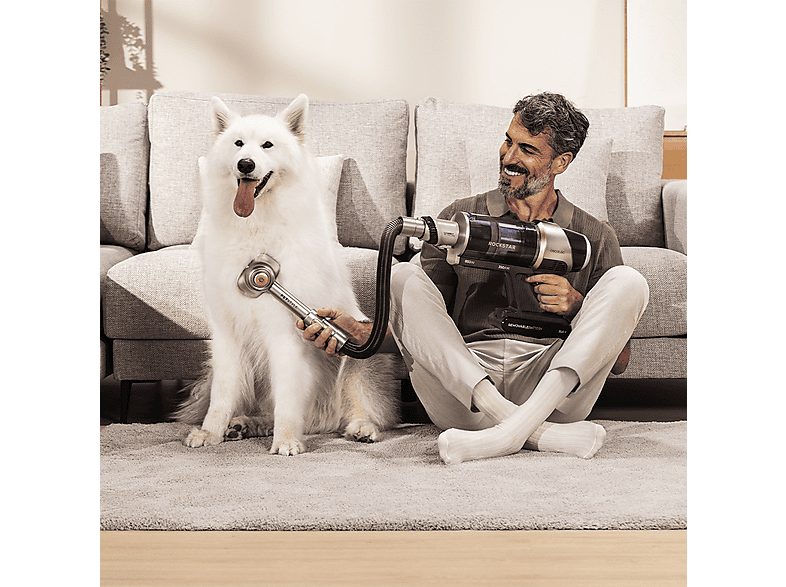 Aspirador escoba - Cecotec Conga Rockstar RX90 AI AquaPet Flex, 850W, 100min, IA, Tubo flexible, Kit de accesorios, Cepillo antienredos, Negro — foto 8