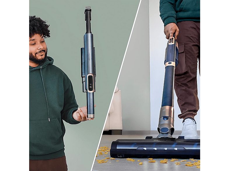 Aspirador escoba - Cecotec Scoba 3000 Station 2 en 1 ultraligero con base de autovaciado, 210 W, 20 kPa, Autonomía 40 min, Cepillo Jalisco, Azul — foto 6