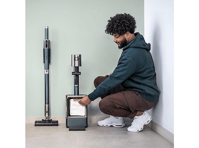 Aspirador escoba - Cecotec Scoba 3000 Station 2 en 1 ultraligero con base de autovaciado, 210 W, 20 kPa, Autonomía 40 min, Cepillo Jalisco, Azul — foto 7