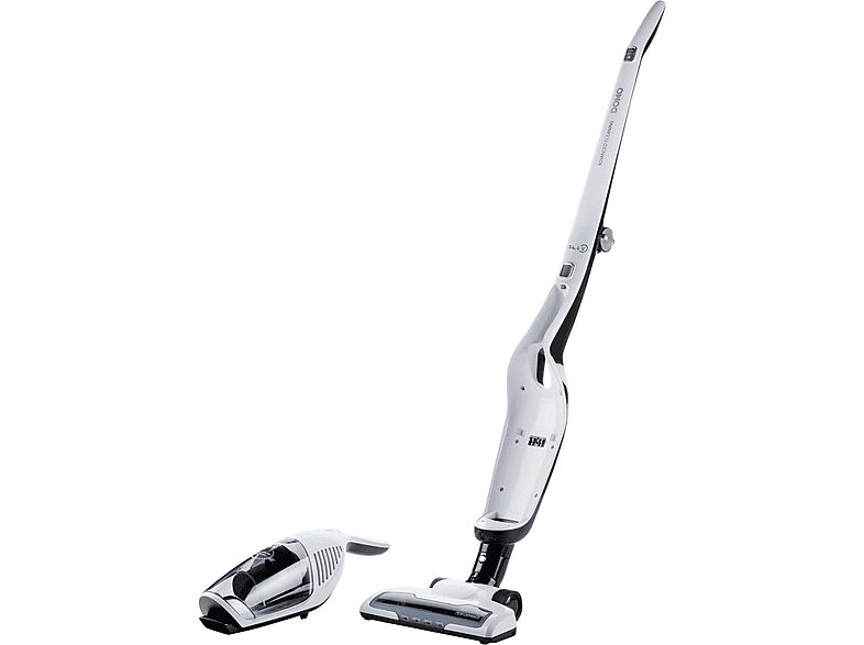 DOMO Aspirador escoba - DOMO DO217SV, 95 W, Potencia de succión 3500 kPa, Depósito 0,5 l, Autonomía 40.0 min, Negro, Blanco