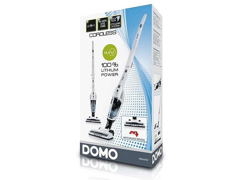 Aspirador escoba - DOMO DO217SV, 95 W, Potencia de succión 3500 kPa, Depósito 0,5 l, Autonomía 40.0 min, Negro, Blanco — foto 4
