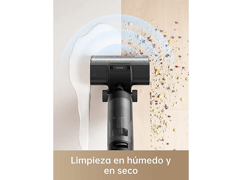 Aspirador escoba - Dreame H12 Pro, 300 W, Seco y Húmedo, 35 min de Autonomía, Sin cables, Tanque de agua limpia de 900 ml, Negro — foto 5