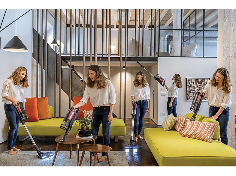 Aspirador escoba - HOOVER 39400998, 21,6 V, Potencia de succión 61 W, Depósito 0,7 l, Autonomía 30 min, Gris — foto 2