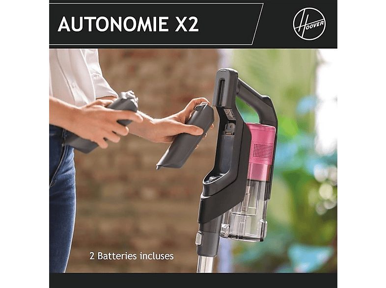 Aspirador escoba - HOOVER 39400998, 21,6 V, Potencia de succión 61 W, Depósito 0,7 l, Autonomía 30 min, Gris — foto 5