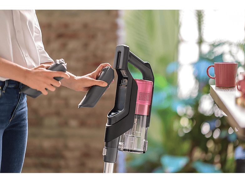 Aspirador escoba - HOOVER 39400998, 21,6 V, Potencia de succión 61 W, Depósito 0,7 l, Autonomía 30 min, Gris — foto 7