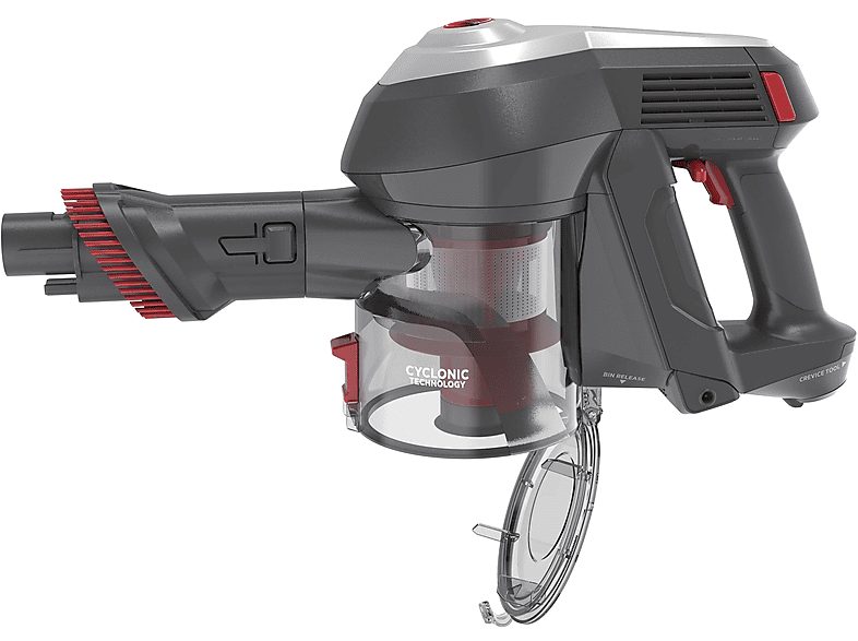 Aspirador escoba - HOOVER H-FREE HF122GPT, 170 W, Potencia de succión 170 W, Depósito 0,9 l, Autonomía 40 min, Rojo Metálico — foto 3