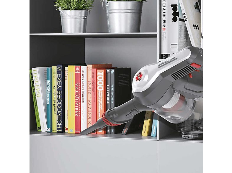 Aspirador escoba - HOOVER H-FREE HF122GPT, 170 W, Potencia de succión 170 W, Depósito 0,9 l, Autonomía 40 min, Rojo Metálico — foto 9