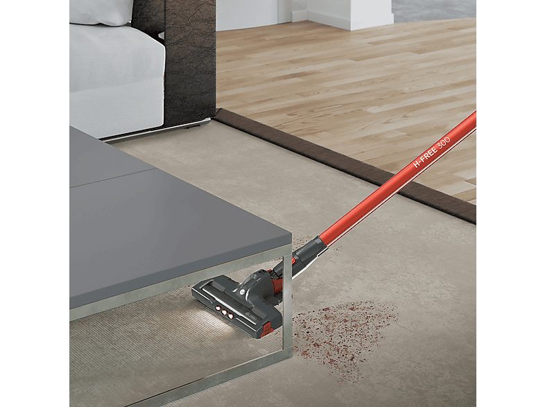 Aspirador escoba - HOOVER HF322AFP 011 22 V, 240 W, Depósito 0,7 l, Autonomía 40 min, Gris — foto 3