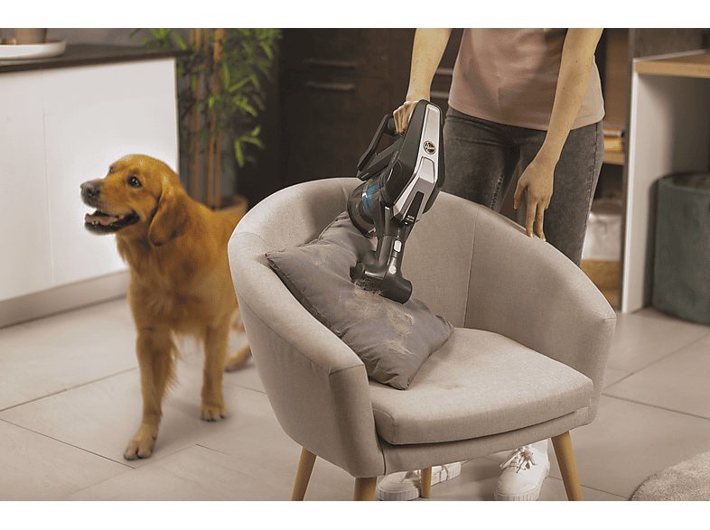 Aspirador escoba - HOOVER HF322TP 011, 240 W, Potencia de succión 240 W, Depósito 0,7 l, Autonomía 40 min, Gris Obsidiano & Azul Skyfall — foto 8