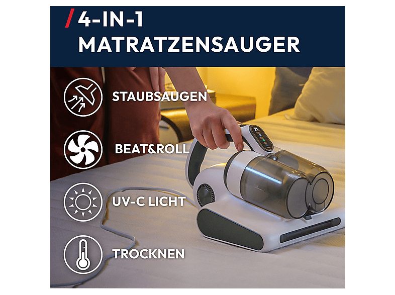 Aspirador escoba - HOOVER HMC510UV 011, 400 W, Depósito 0,6 l, Salvia, Blanco — foto 8