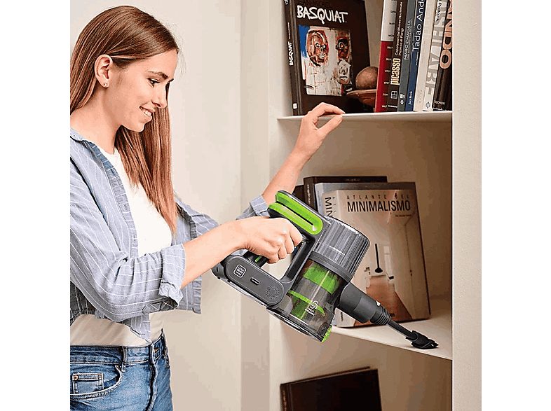 Aspirador escoba - POLTI FORZASPIRA D-POWER SR500, 250 W, Depósito 0,6 l, Autonomía 40 min, Verde — foto 5