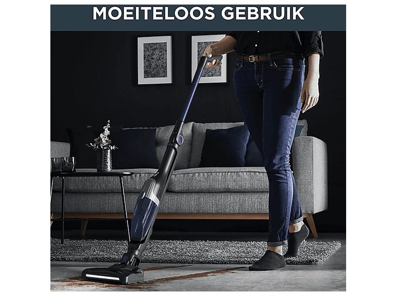 Aspirador escoba - ROWENTA RH1238, 145 W, Potencia de succión 25 AirWatt, Depósito 0,4 l, Autonomía 40 min, Púrpura — foto 3