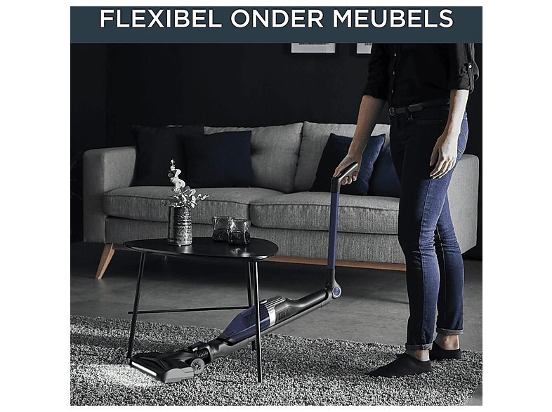 Aspirador escoba - ROWENTA RH1238, 145 W, Potencia de succión 25 AirWatt, Depósito 0,4 l, Autonomía 40 min, Púrpura — foto 5