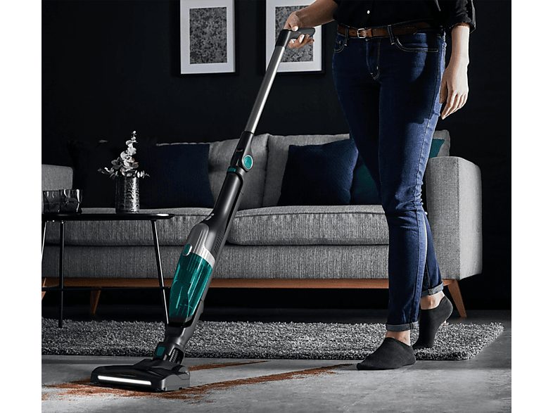 Aspirador escoba - ROWENTA RH1239WO, 145 W, Potencia de succión 200 AirWatt, Depósito 0,4 l, Autonomía 40 min, Negro y azul — foto 4