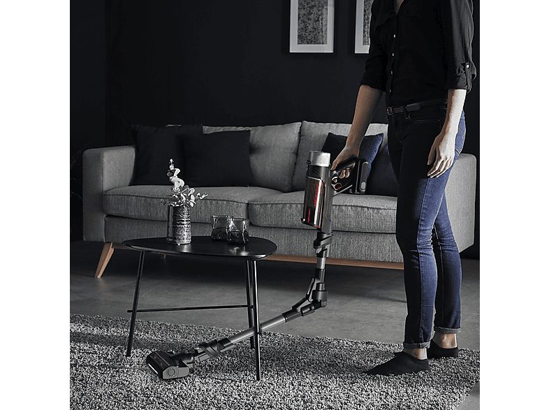 Aspirador escoba - ROWENTA RH2078WO, 250 W, Potencia de succión 100 AirWatt, Depósito 0,4 l, Autonomía 45 min, Negro, Rojo — foto 7