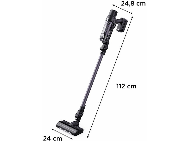 Aspirador escoba - ROWENTA RH6A31WO, 140 W, Potencia de succión 30 AirWatt, Depósito 0,44 l, Autonomía 45 min, Negro, Púrpura — foto 2