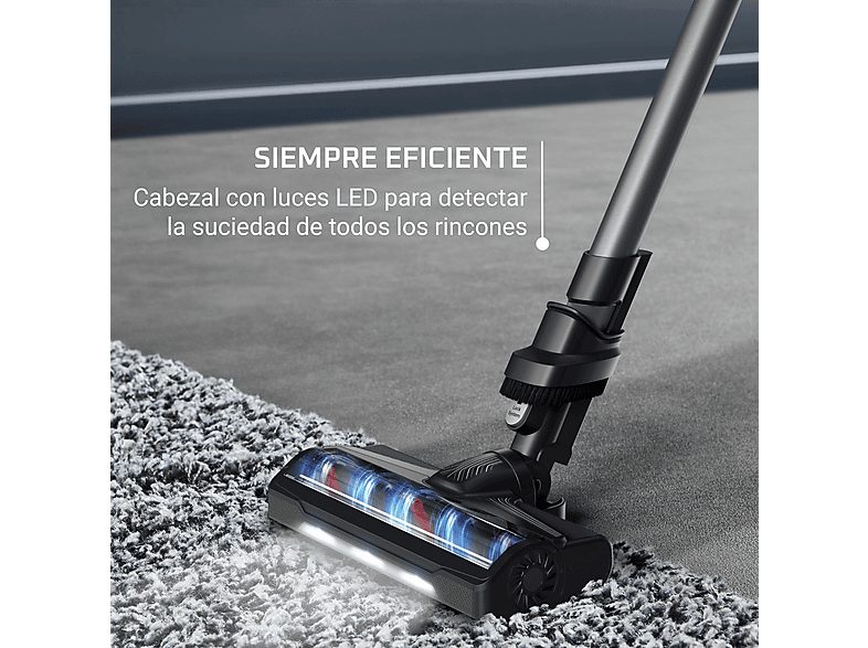 Aspirador escoba - ROWENTA RH6A35WO, 140 W, Potencia de succión 30 W, Depósito 0,44 l, Autonomía 45 min, Morado y aluminio — foto 5