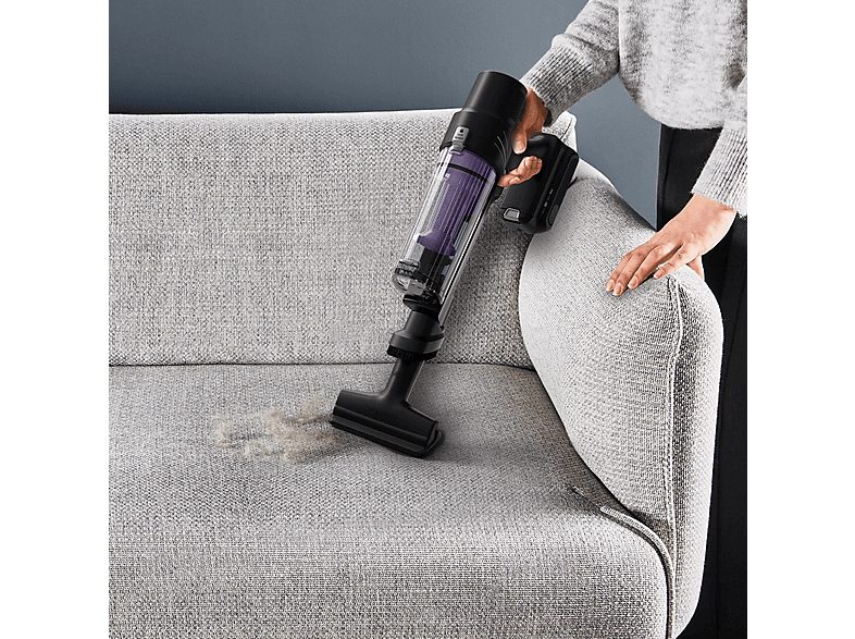 Aspirador escoba - ROWENTA RH6A35WO, 140 W, Potencia de succión 30 W, Depósito 0,44 l, Autonomía 45 min, Morado y aluminio — foto 9