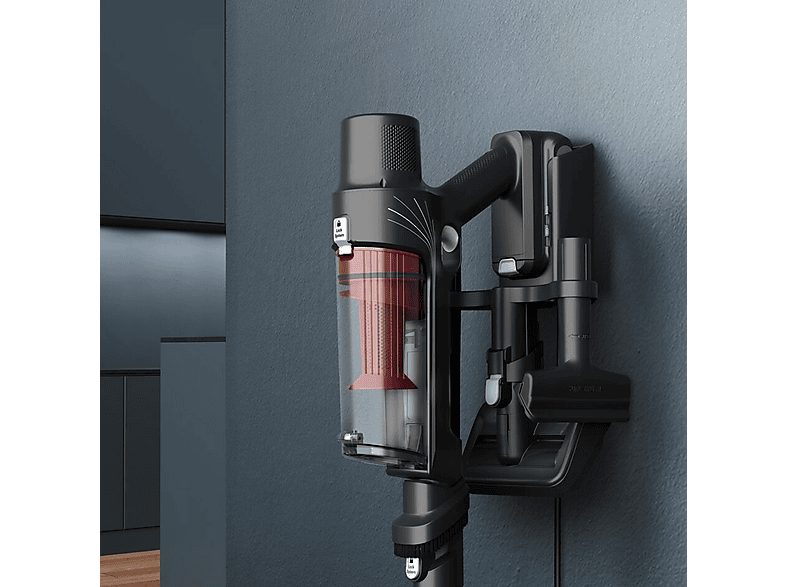 Aspirador escoba - ROWENTA RH6A71WO, 140 W, Potencia de succión 30 AirWatt, Depósito 0,44 l, Autonomía 40 min - 1 h, Aluminio, Rojo — foto 6