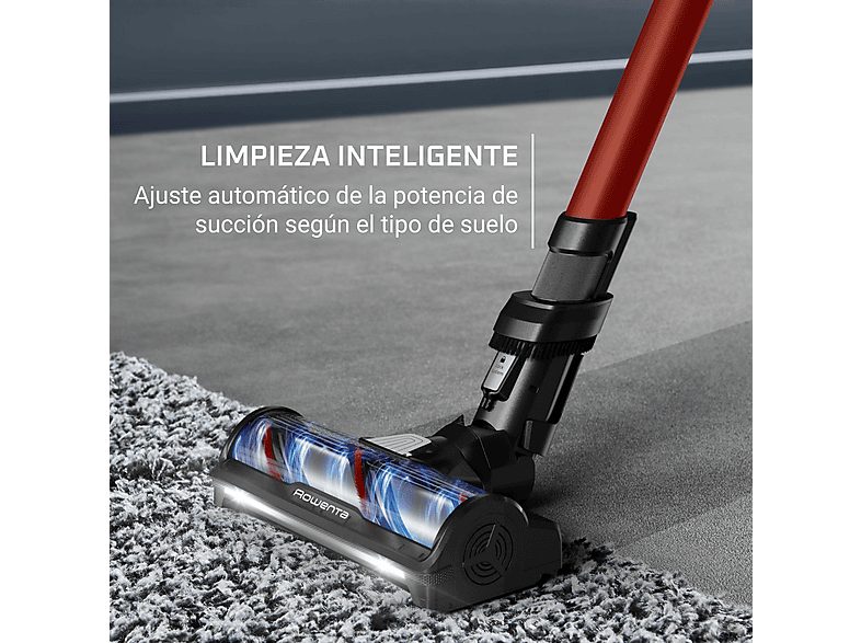 Aspirador escoba - Rowenta RH9A73 X - Force Flex 13.60 Animal Care, 380 W, 0.65 L, 60 min, Sin cables, Multisuperficie, Especial mascotas, Rojo — foto 3