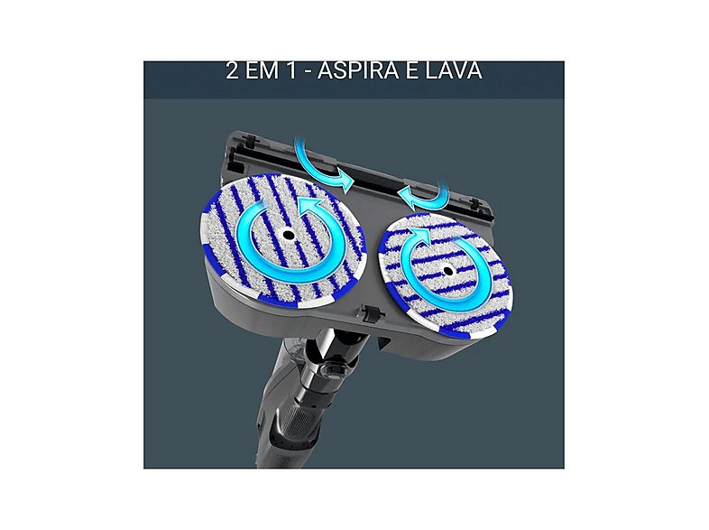 Aspirador escoba - ROWENTA ROWGZ3039WO, 215 W, Potencia de succión 215 W, Depósito 0,55 l, Autonomía 60 min, Negro y gris — foto 5