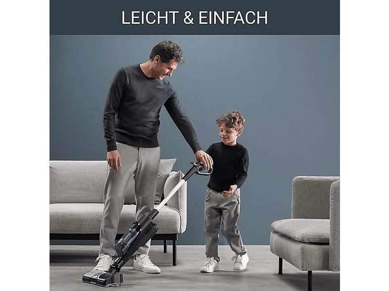 Aspirador escoba - ROWENTA ROWGZ3039WO, 215 W, Potencia de succión 215 W, Depósito 0,55 l, Autonomía 60 min, Negro y gris — foto 7