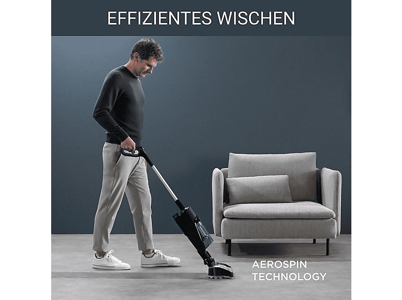 Aspirador escoba - ROWENTA ROWGZ3039WO, 215 W, Potencia de succión 215 W, Depósito 0,55 l, Autonomía 60 min, Negro y gris — foto 8