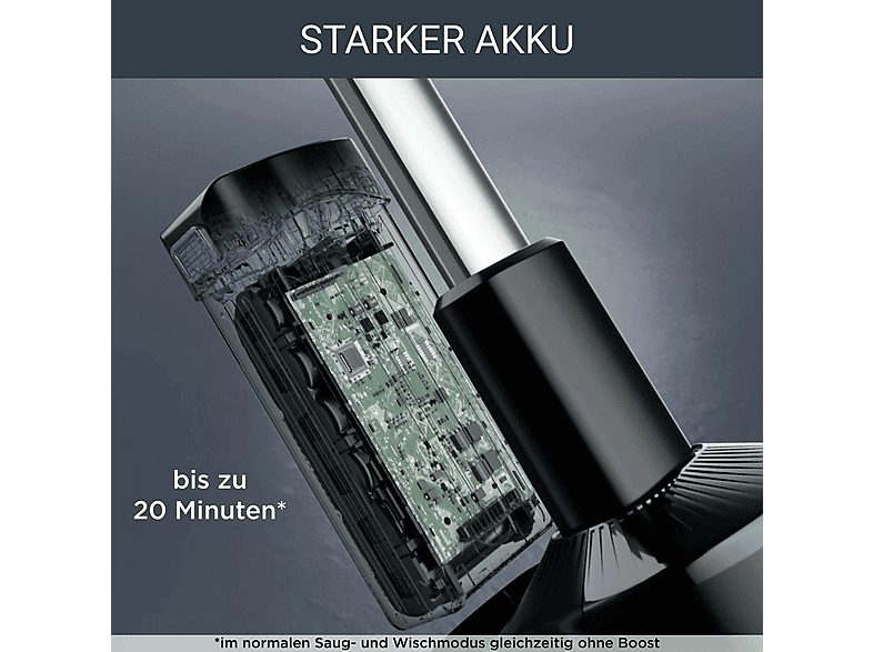 Aspirador escoba - ROWENTA ROWGZ3039WO, 215 W, Potencia de succión 215 W, Depósito 0,55 l, Autonomía 60 min, Negro y gris — foto 9