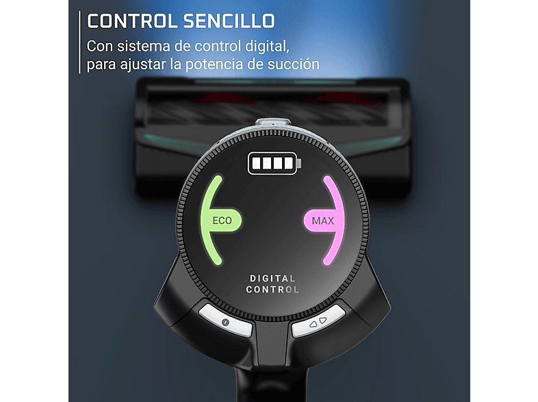 Aspirador escoba - Rowenta X-FORCE 8.80 RH1833, 250 W, 100 AW, 45 min Autonomía, 0.44 L, Ligera, 1.3 Kg, Limpieza 4 en 1, Verde, Gris — foto 7