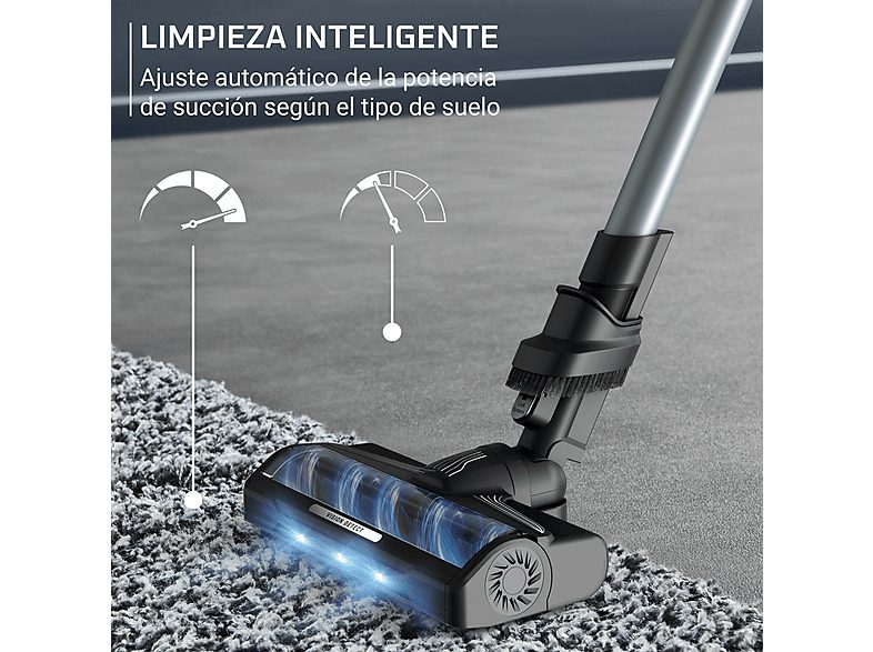 Aspirador escoba - Rowenta X-Force Flex 10.80, Potencia succión 120 AW, 300 W, 60 min autonomía, Cepillo multisuperficie, Limpieza inteligente, Verde — foto 6