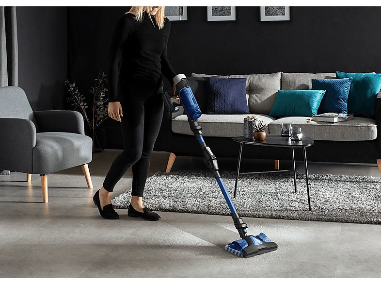 Aspirador escoba - ROWENTA X-Force Flex 9.60 Aqua RH20C4, 250 W, Potencia de succión 100 AirWatt, Depósito 0,4 l, Autonomía 60 min, Azul — foto 3