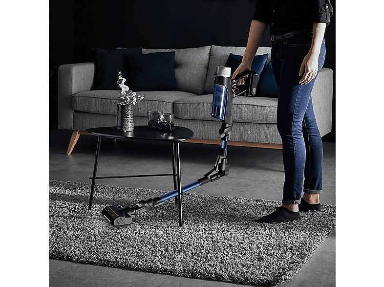 Aspirador escoba - ROWENTA X-Force Flex 9.60 Aqua RH20C4, 250 W, Potencia de succión 100 AirWatt, Depósito 0,4 l, Autonomía 60 min, Azul — foto 4