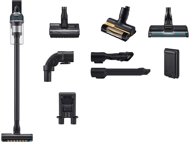 Aspirador escoba - SAMSUNG VS20C8524TB/WA, 210 W, Potencia de succión 210 W, Depósito 0,8 l, Autonomía 60 min, Negro — foto 2