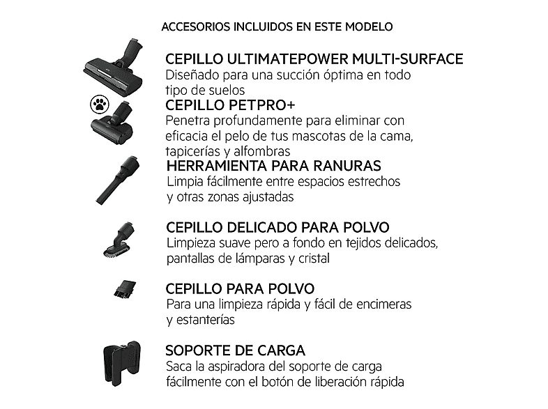Aspirador escoba sin cable - AEG AP71AB14UG, Potencia de succión 95 W, Depósito 0,3 l, Autonomía 40min, Gris — foto 2