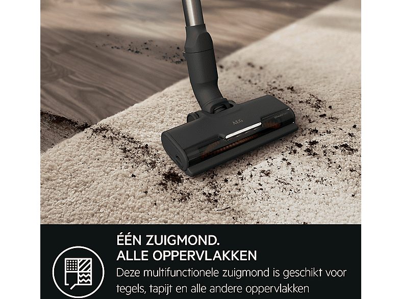 Aspirador escoba sin cable - AEG AP71AB14UG, Potencia de succión 95 W, Depósito 0,3 l, Autonomía 40min, Gris — foto 3