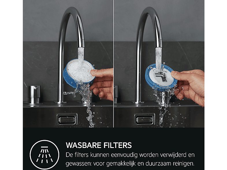 Aspirador escoba sin cable - AEG AP71AB14UG, Potencia de succión 95 W, Depósito 0,3 l, Autonomía 40min, Gris — foto 9