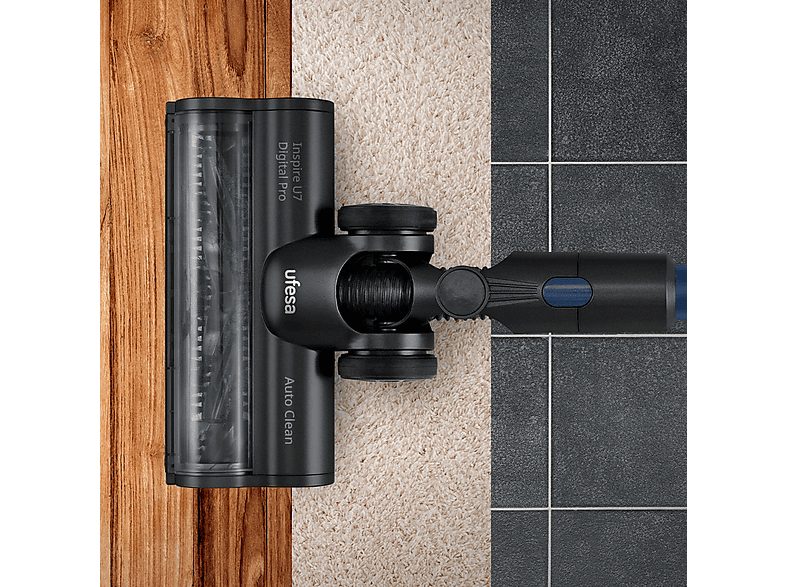Aspirador escoba - UFESA U7 Digital PRO, 500 W, Potencia de succión 26000 kPa, Depósito 0,6 l, Autonomía 80 min, Negro — foto 4
