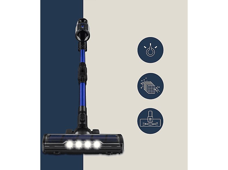Aspirador escoba - ZEEGMA ZE-ZONDER KLAAR, 400 W, Potencia de succión 25 kPa, Depósito 0,7 l, Autonomía 75 min, Gris — foto 2