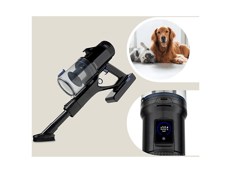 Aspirador escoba - ZEEGMA ZE-ZONDER KLAAR, 400 W, Potencia de succión 25 kPa, Depósito 0,7 l, Autonomía 75 min, Gris — foto 6