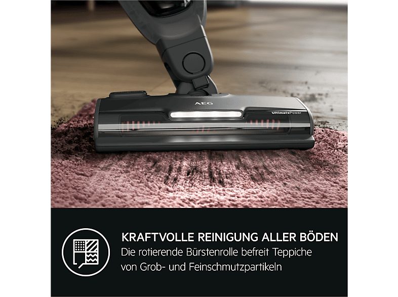 Aspirador portátil - AEG AS52AB18UG, 128 W, Depósito 300 ml, Autonomía 45 min, Gris — foto 5