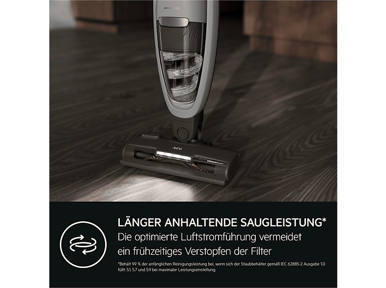 Aspirador portátil - AEG AS52AB18UG, 128 W, Depósito 300 ml, Autonomía 45 min, Gris — foto 6