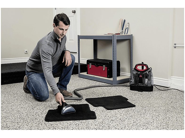 Aspirador seco y húmedo - BISSELL 4720M MPN, 330 W, Depósito 0,20 l, Negro — foto 9