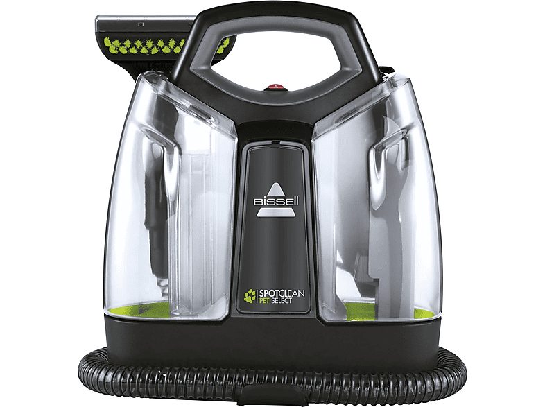 BISSELL Aspirador seco y húmedo - BISSELL SpotClean Pet Select 37288, 330 W, Potencia de succión 44 AirWatt, Depósito 0,75 l, Negro