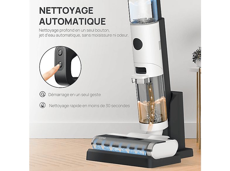 Aspirador Seco y Húmedo - JONR ED12, 200 W, Potencia de succión 160 W, Depósito 0.85 liters, Blanco — foto 3