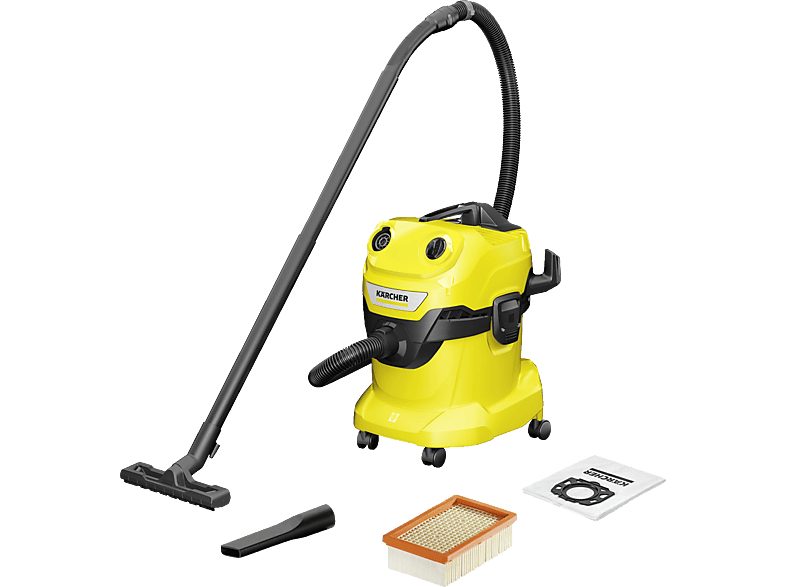 Aspirador seco y húmedo - KARCHER 1.628-209.0, 1000 W, Depósito 20 l, Negro