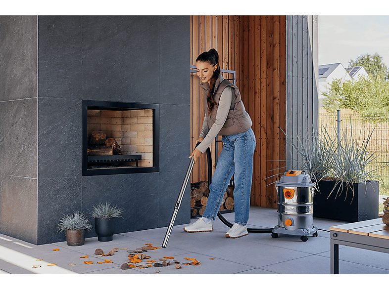 Aspirador seco y húmedo - ZEEGMA ZE-ZONDER PRO MULTI SILVER, 1600 W, Potencia de succión 22 kPa, Depósito 25 Litros, Plata — foto 11